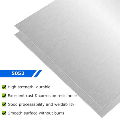 6 Pack 5052 Aluminum Sheet Metal 12 x 12 x 1/64 Inch Thin Flat Plain Aluminum - Image 3