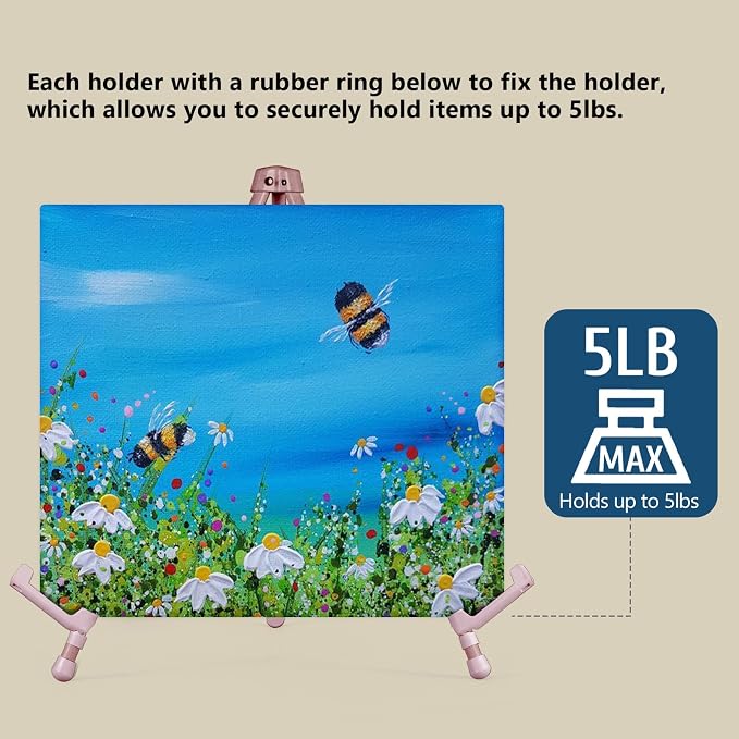 14" High Tabletop Instant Display Easel, Small Desktop Steel Easel Stand - Image 4