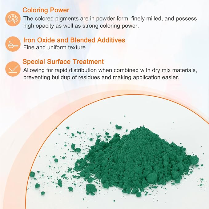 HARFINGTON Iron Oxide Powder Concrete Pigment 325 Mesh 3.5oz Iron Oxide Grout - Image 3