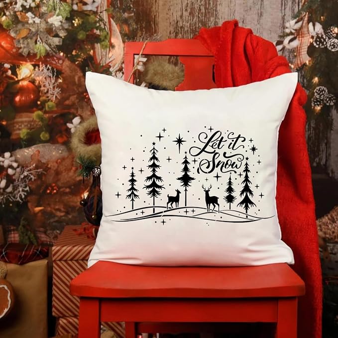 Christmas Stencils for Crafts Reusable Christmas Window Stencil Xmas Village - Image 6
