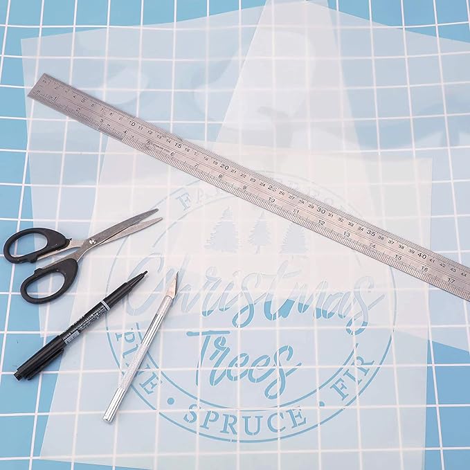 16 Pack 6 Mil Clear Mylar Stencil Sheets, Laser Cutting, Gyro-Cut Tool Template - Image 5
