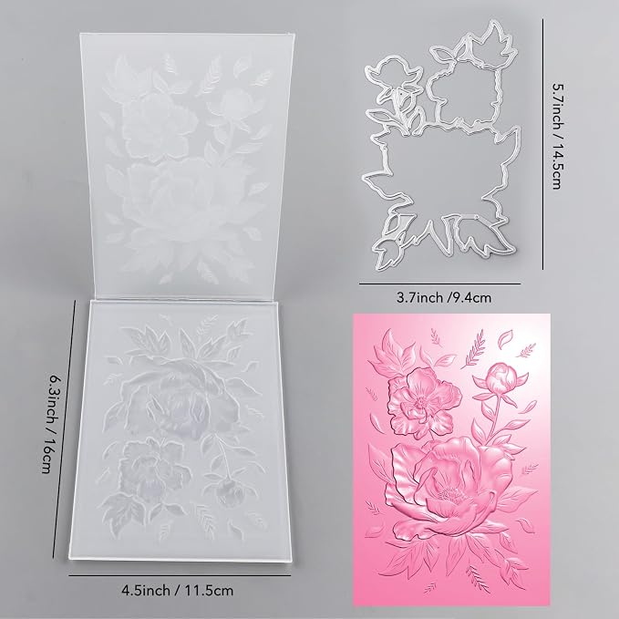 BAOFALI 3D Embossing Folder and Metal Die Set - Image 2