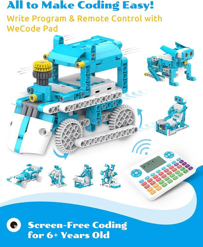WhalesBot D3 Pro 12-in-1 STEM Wecode Pad Coding Robot Kit - Image 2