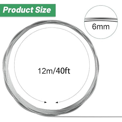 Pelopy Aluminum Wire 1/4 Inch Diameter Metal Wire 40 ft Armature Bendable - Image 2