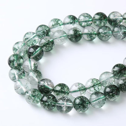 60pcs 6mm Natural Green Phantom Ghost Quartz Stone Round Beads - Image 4