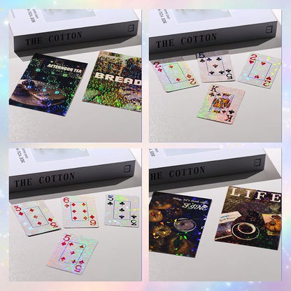 36 Sheets Holographic Sticker Paper, Transparent Overlay Lamination Sticker - Image 5
