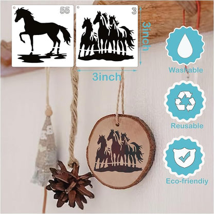 Small Stencils for Painting on Wood Reusable, 3 Inch Reusable Stencil for Craft - Image 5