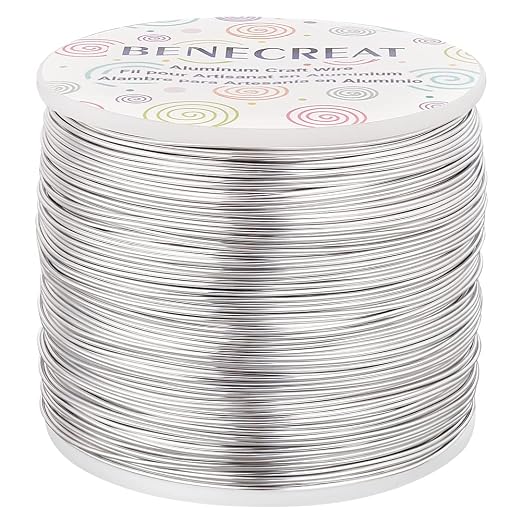 BENECREAT 20 Gauge 770FT Aluminum Wire Anodized Jewelry Craft Making Beading by BENECREAT