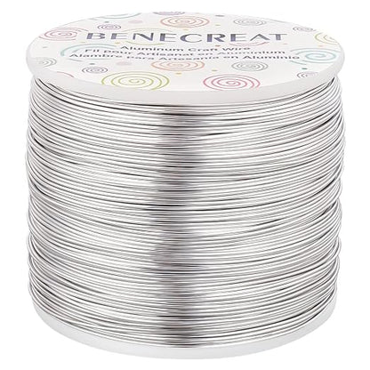 BENECREAT 20 Gauge 770FT Aluminum Wire Anodized Jewelry Craft Making Beading by BENECREAT