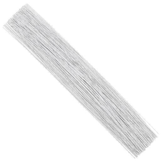 CCINEE 22 Gauge White Floral Wire Stem by CCINEE