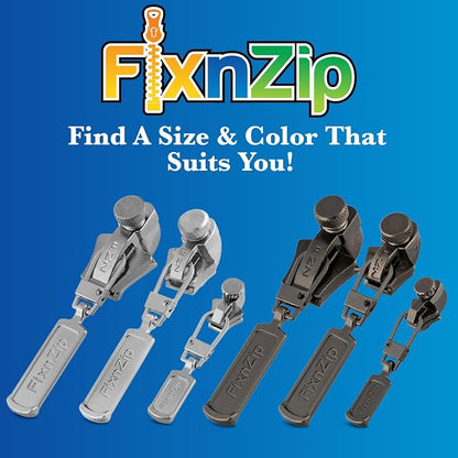 FixnZip - See Size Guide - Universal Zipper Repair Kit - Image 7