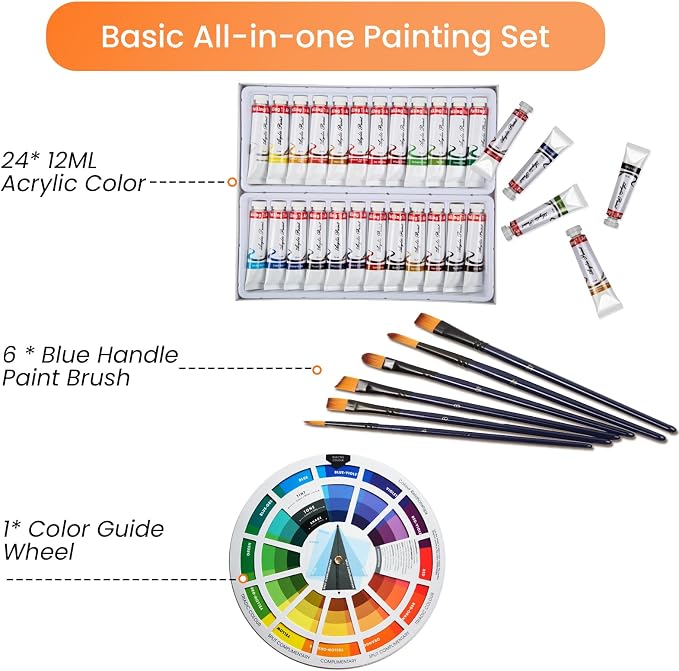 Falling in Art Acrylic Paint Set, Canvas Painting Kit - Image 4