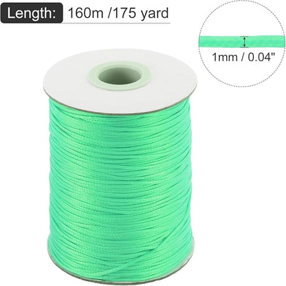 MECCANIXITY Waxed Cord 1mm Waxed Polyester Cord 175 Yard Wax String - Image 2