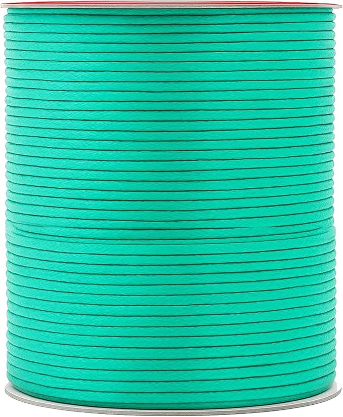 Mandala Crafts 2mm 109 Yards Seafoam Green Cotton Waxed Cord by MandalaCrafts