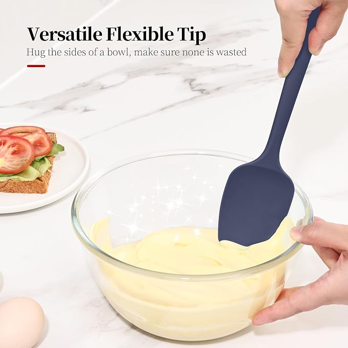 600ºF Heat Resistant Spatulas, High Heat Food Safe Semless Kitchen Silicone - Image 7