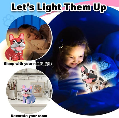 FUNZBO Paint Your Own Dog French Bulldog Lamp Kit - Image 4