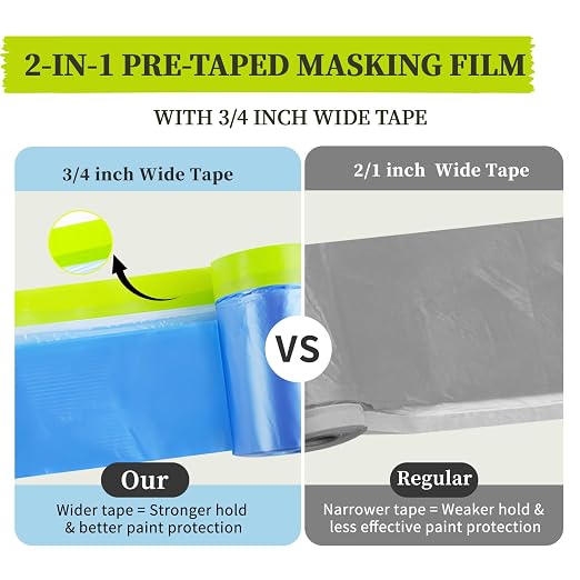 Pre-Taped Masking Film for Painting - Image 3