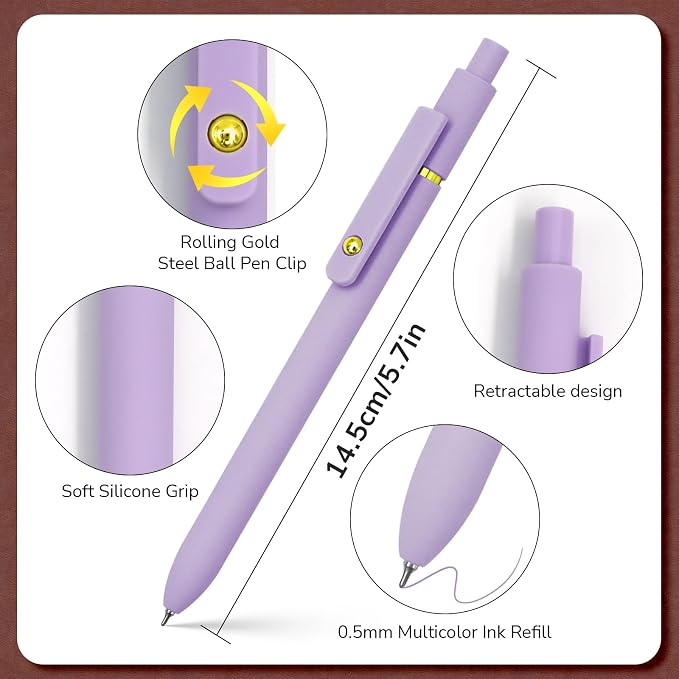 Colored Pens, 0.5mm Colored Ink Gel Pen - Image 4
