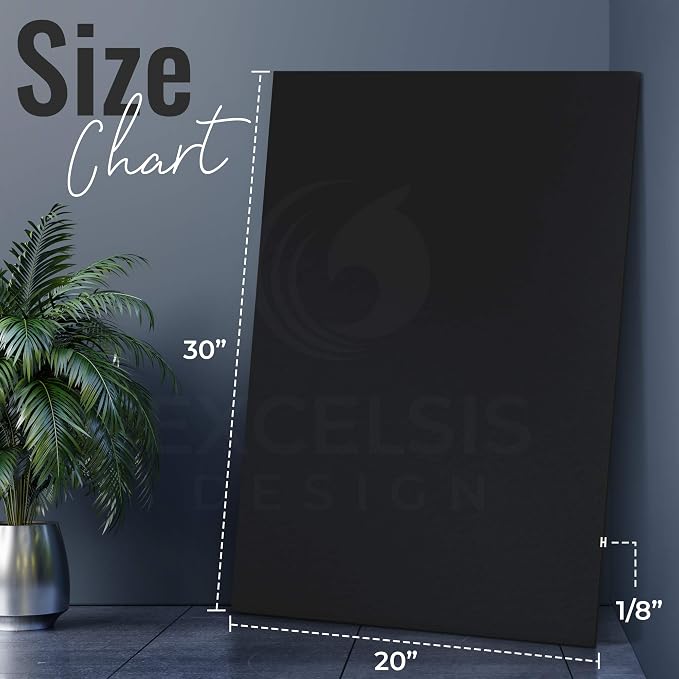 Black Foam Board 20 x 30 x 1/8" Inch, 15 Pack Acid-Free Foam Core Poster Board - Image 2