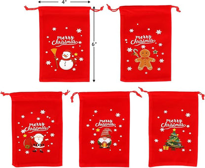 Tapleap Velvet Coth Christmas Bags - Image 2