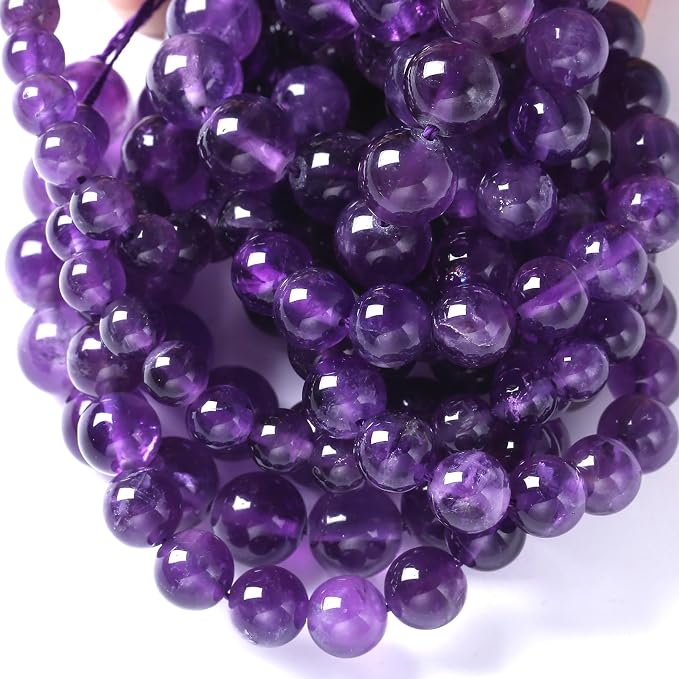 90pcs 4mm AAA Natural Amethyst Beads Crystal Energy Healing Power Stone - Image 3