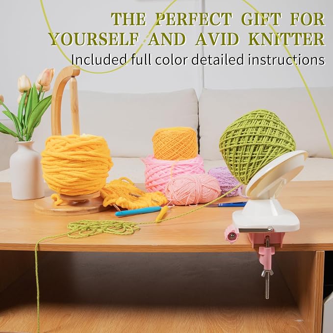SPEENSUN Yarn Winder for Crocheting, Yarn Spinner, 3.5 OZ Easy-to-Install and - Image 6