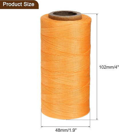 uxcell Leather Sewing Waxed Thread, 284 Yards / 260m 0.8mm 150D Flat Polyester - Image 6