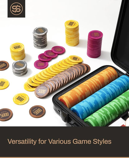 SLOWPLAY Godel Clay Poker Chips, 14 Grams Heavyweight Clay Composite, 40mm - Image 4