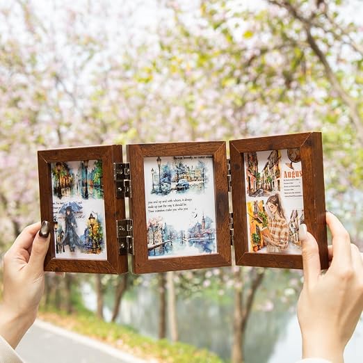 PET Tape Stickers for Journaling, 6 Rolls Transparent Street Landscape Stickers - Image 6