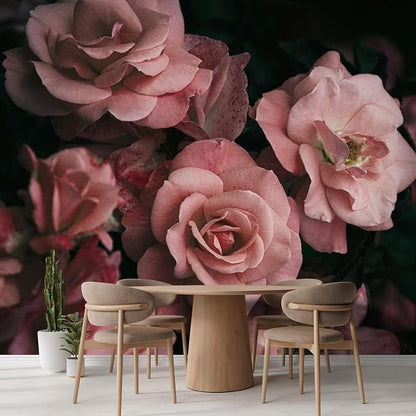 wall26 Wall Sticker/Wall Mural Dark Rose Flower Blossoms Nature Wilderness - Image 3