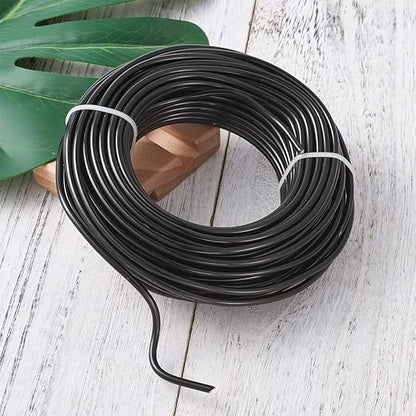 Fashewelry 65.6 Feet 3.5mm Aluminum Wire Black Bendable Metal Craft Wire - Image 6