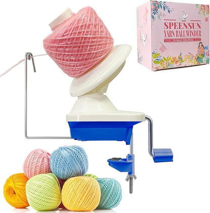 SPEENSUN Yarn Ball Winder, Crochet Yarn Winder, Efficient Yarn Cake Maker Make by SPEENSUN