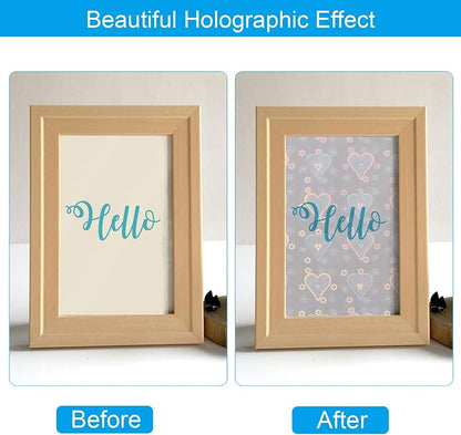 PATIKIL 11.7x8.3" Holographic Sticker Paper, 20Sheets A4 Polypropylene - Image 4