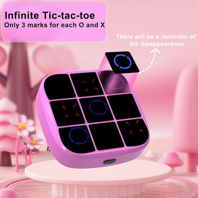 Tic-Tac-Toe Bolt Game, 4-in-1 Handheld Puzzle Games Console, Electronic - Image 5