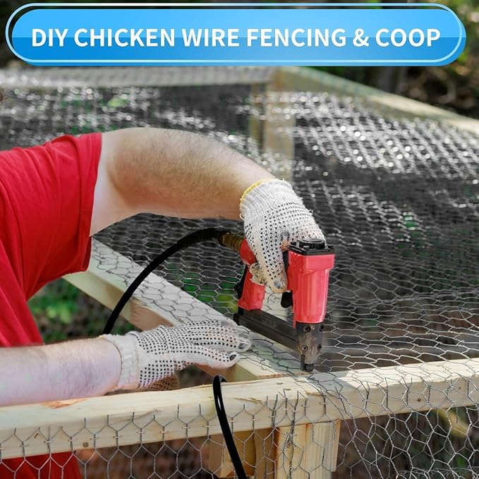 24'' x 50' Black Chicken Wire Fencing, 1 inch Chicken Wire and 20 Gauge Poultry - Image 4