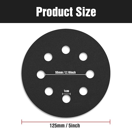 100 Pcs 5 inch Wet Dry Sanding Discs Grit 320 Hook and Loop 8 Hole Silicon - Image 2
