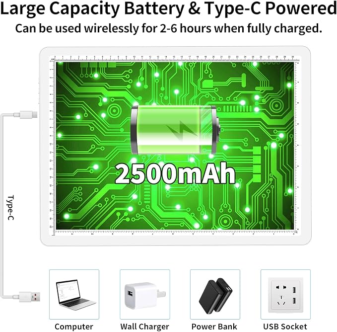 TOHETO Rechargeable A4 Light Board - Image 4