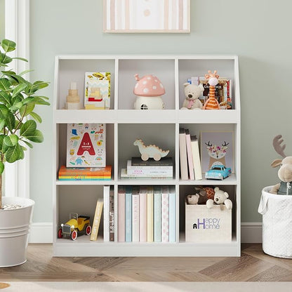 9-Cube Wooden Storage Bookcase - Image 7
