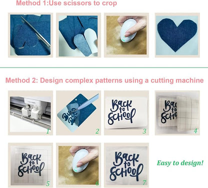 Iron-On Fabric Patches for Clothing, 12 Sheets 3" by 4-1/4", Durable Washable - Image 4