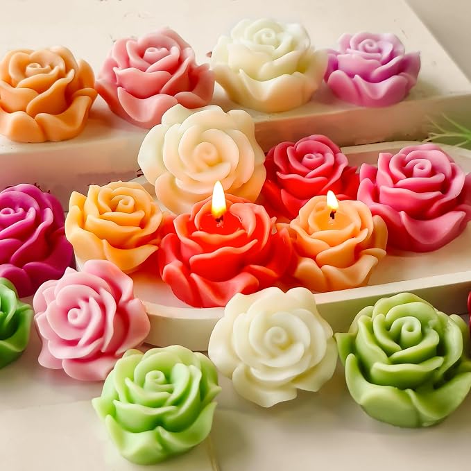 2 Pack Flower Soap & Candle Mold by ESEENSSiliconeMolds