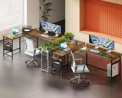 Coleshome 66" L Shaped Gaming Desk - Image 4