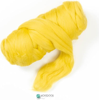Kondoos Colored Natural Wool roving, 8 OZ. Best Wool - Image 2