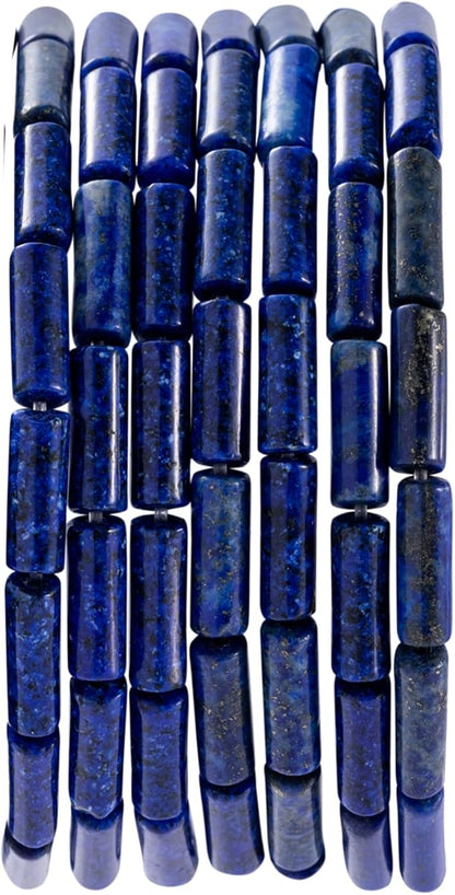 Natural Lapis Lazuli Cylinder Tube Beads 4x13mm 38cm/str Loose Semi Gemstone by nusgnirps