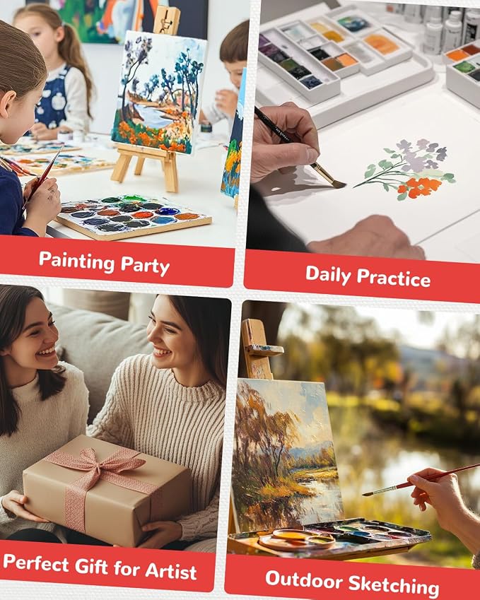 Canvas Boards for Painting 48 Pack, 8x10 Inch Painting Canvas Panels, 100% - Image 6
