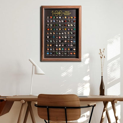 ACODE Natural Mineral Specimen Shadow Box, Geology Collection Case Decoration - Image 7