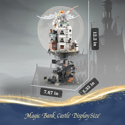 WINNER SPACE Lighting Magic Castle Wizarding Bank Building Sets, Magic Castle - Image 6