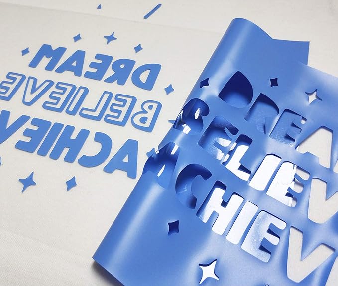 guangyintong Sky Blue Heat Transfer Vinyl HTV Rolls - Image 3