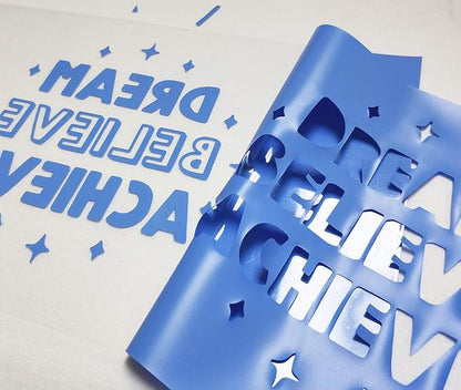 guangyintong Sky Blue Heat Transfer Vinyl HTV Rolls - Image 3