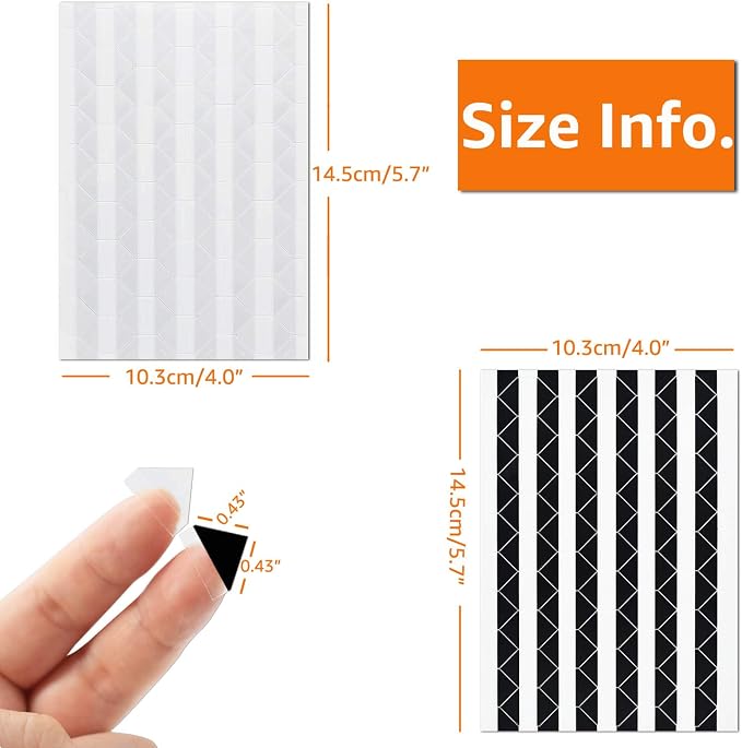 VIPbuy 2244 Count Photo Mounting Corner Stickers Self Adhesive - Image 3