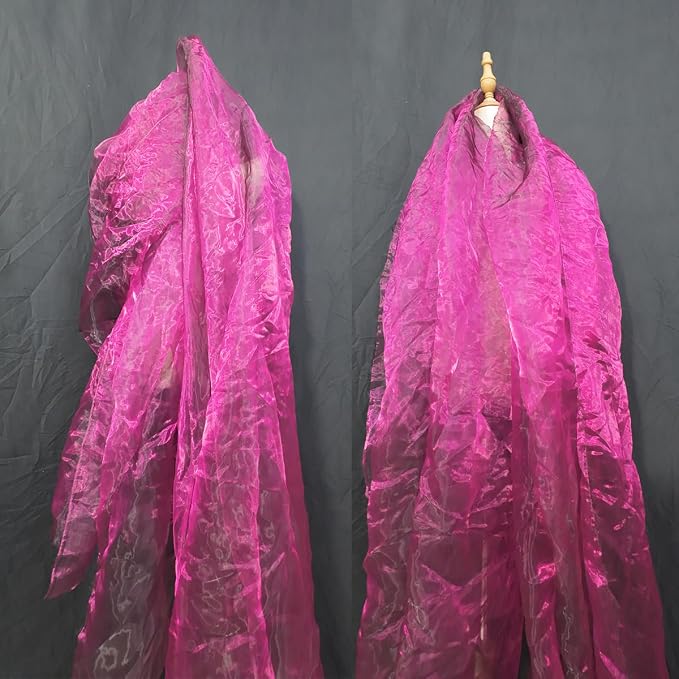 Two-Tone Iridescent Holographic Organza Fabric by Unknown